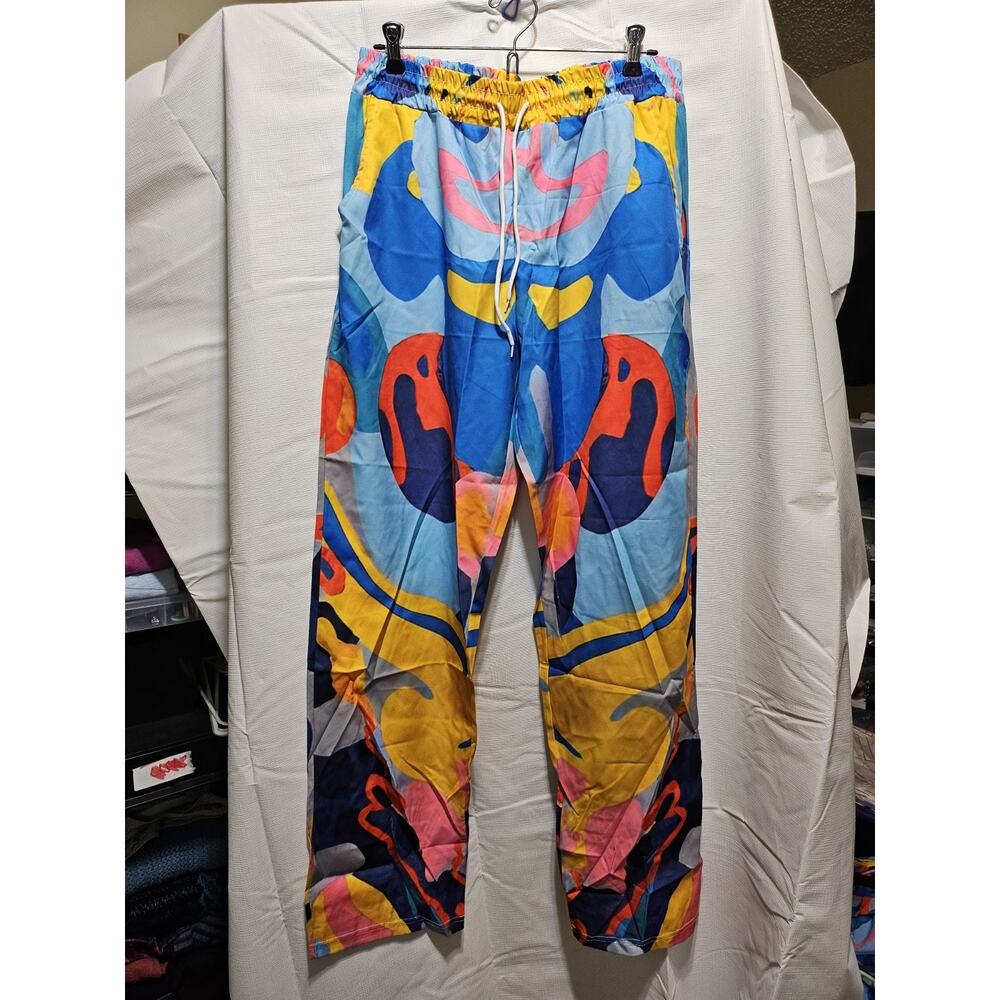 Colorful Abstract Print Shirt and Pants Set by TFY Collection - Picture 10 of 14